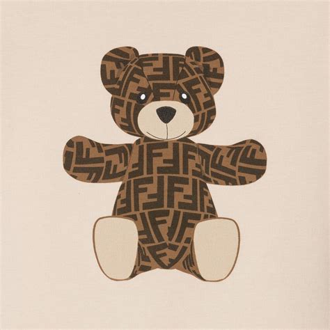 fendi teddy bear t shirt|FENDI .